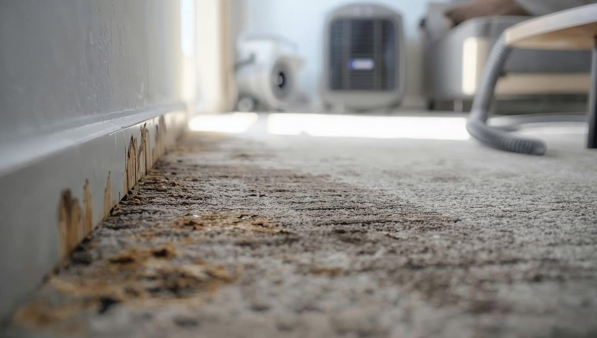 Mold in Carpet from Water Damage