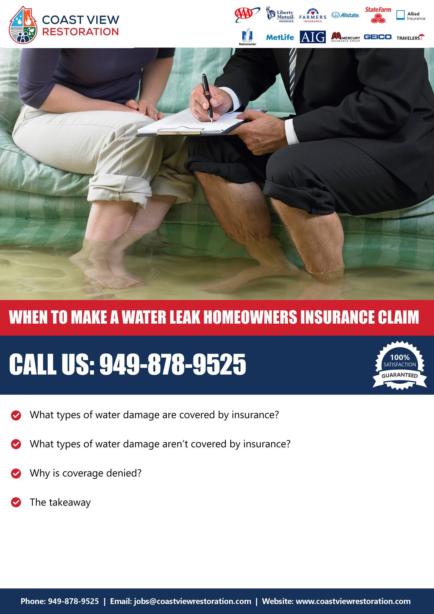 Homeowners Insurance Claim for a Water Leak