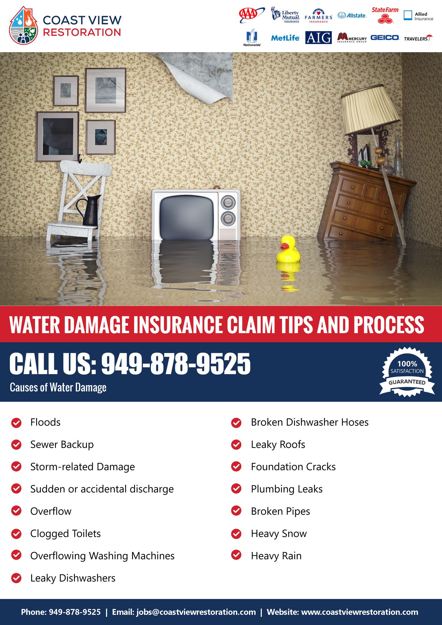 Water-Damage Insurance Claim Tips and Process